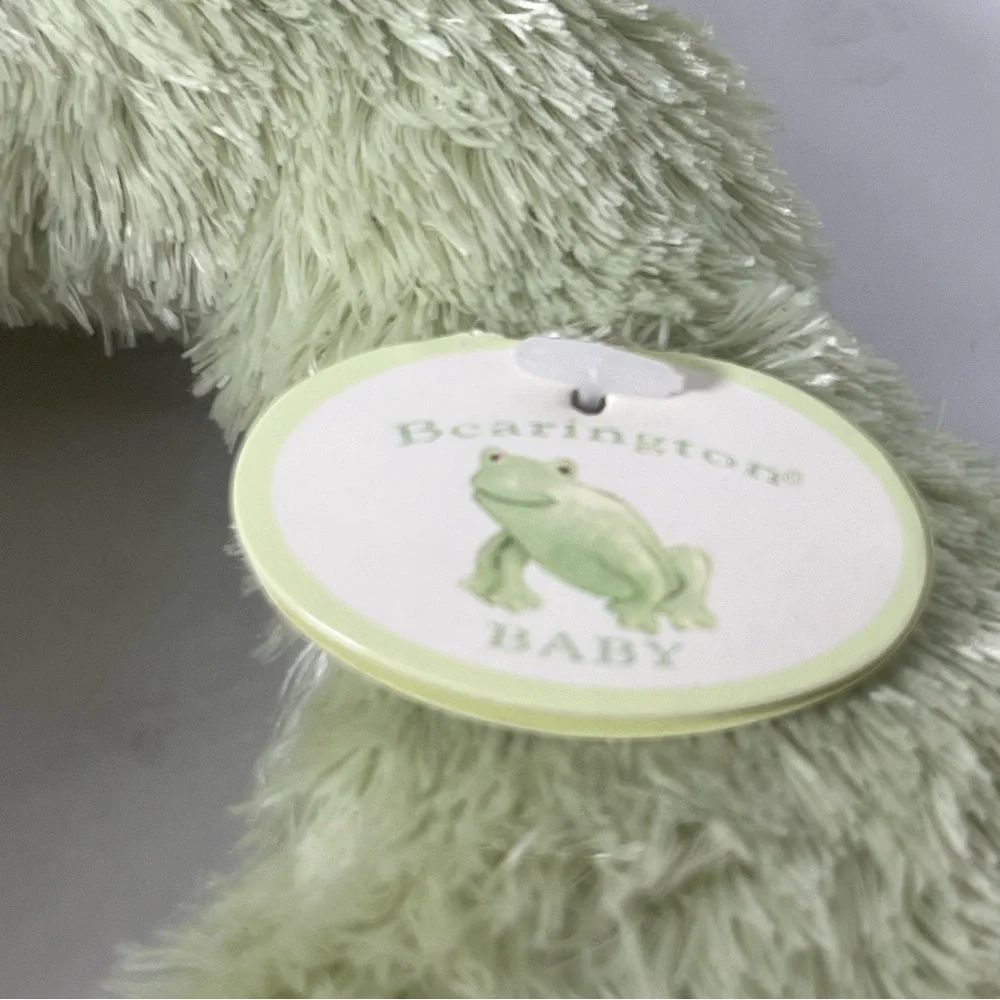 New Barrington Baby Soft Green Plush‎ Frog Toy Cuddle Lovey